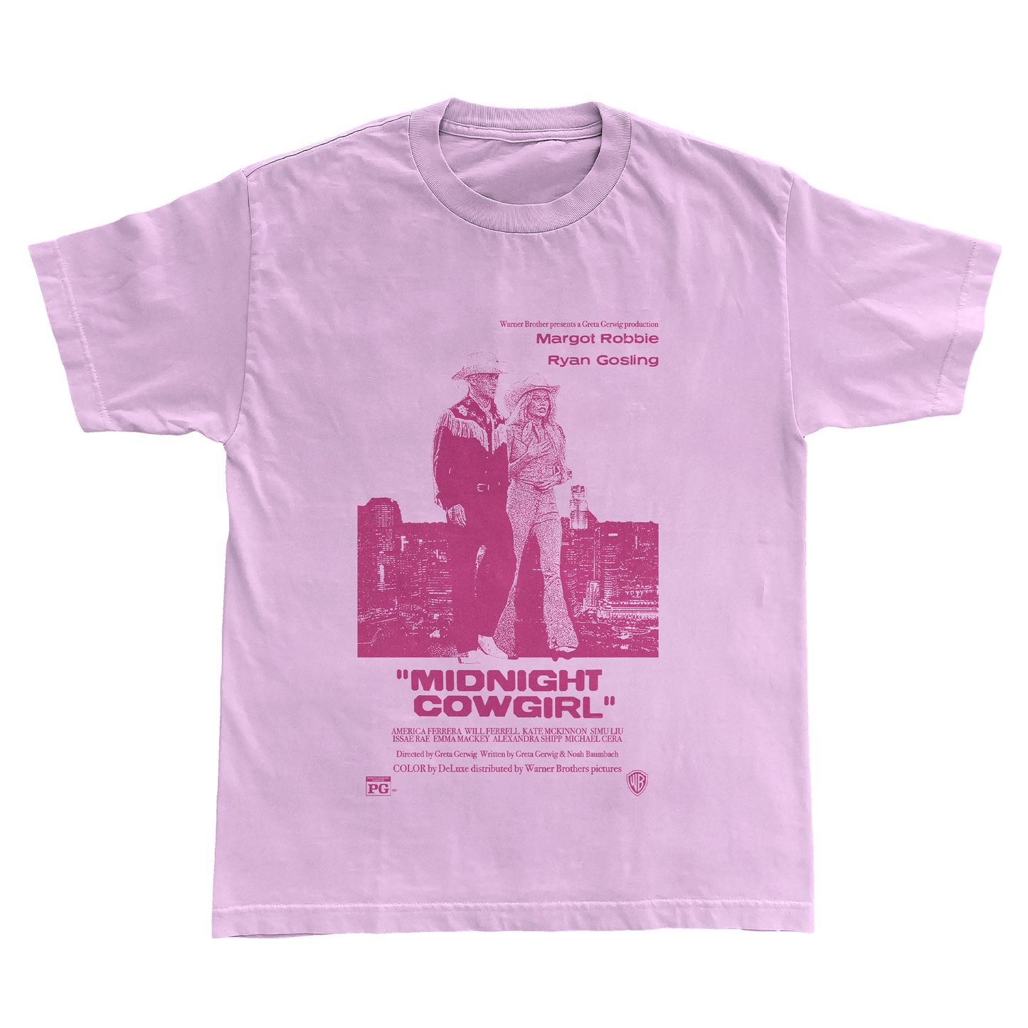 MIDNIGHT COWGIRL Pink T-Shirt