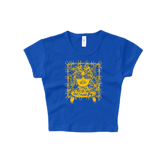 FLY BLUE "BABY TEE CROP"