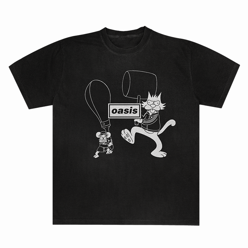 OASIS BLACK "T-SHIRT"