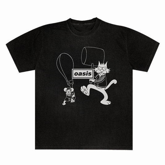 OASIS BLACK "T-SHIRT"